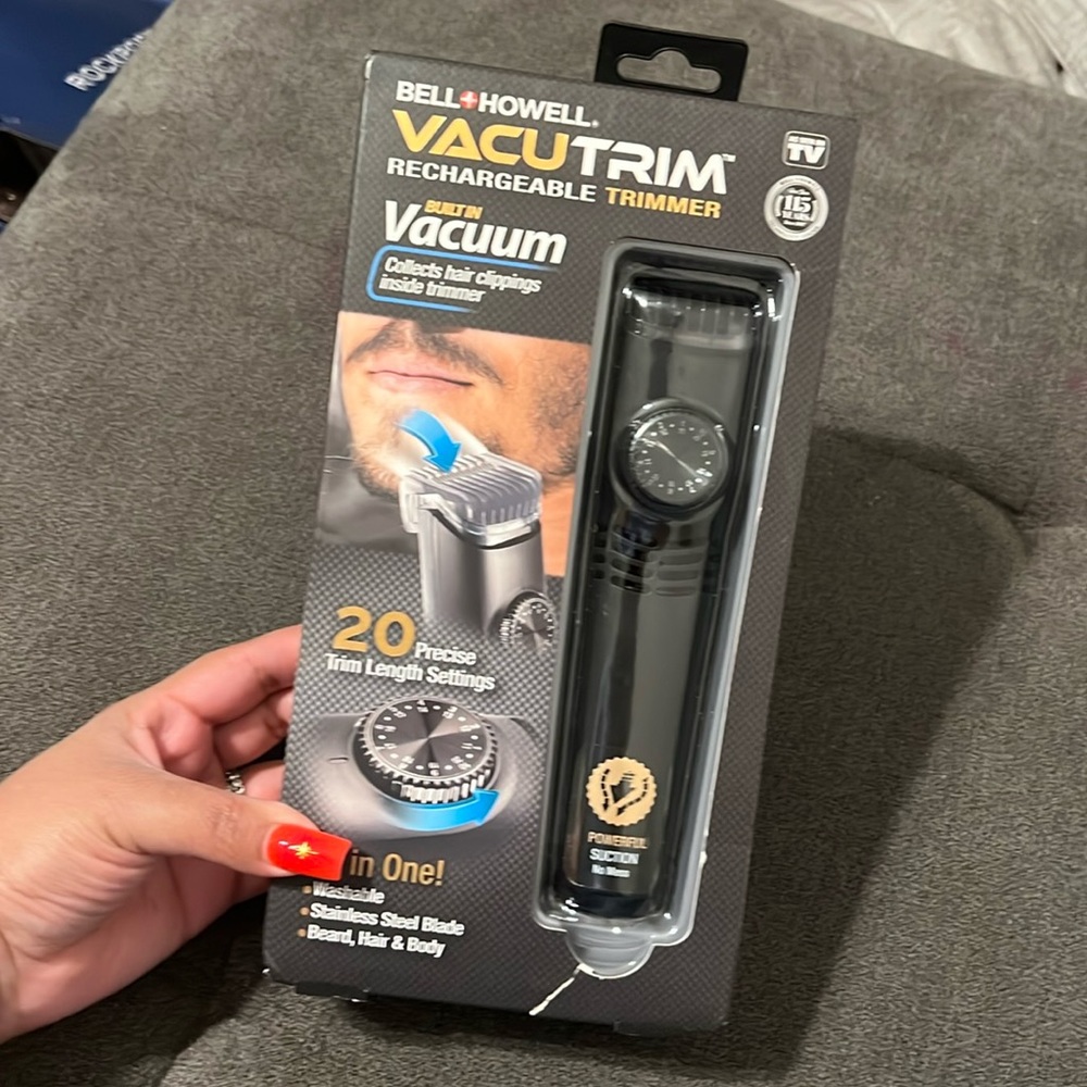 VacuTrim Powerful Vacuum Hair Suction Rechargeable Professional Shaver